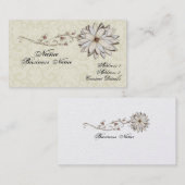 Carte de visite floral élégant (Devant / Derrière)