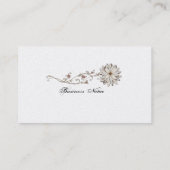 Carte de visite floral élégant (Dos)