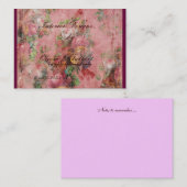 Carte de visite floral élégant (Devant / Derrière)