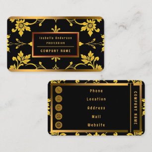 Carte De Visite Floral Elegant Collection Moderne