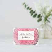 Carte de visite floral élégant de professionnel de (Debout devant)