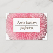 Carte de visite floral élégant de professionnel de (Devant)