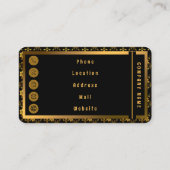 Carte De Visite Floral Elegant Luxury Collection Populaire (Dos)