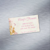 Carte de visite floral entièrement personnalisé (In Situ)