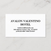 Carte De Visite Floral et Motif rayé | Papillons (Dos)