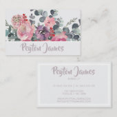 Carte De Visite Floral féminin moderne (Devant / Derrière)