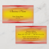 Carte De Visite floral flamboyant (Devant / Derrière)