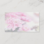 Carte De Visite Floral Fleur Rose Personnalisé (Dos)