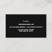 Carte De Visite Floral Fleur sauvage élégant moderne (Dos)