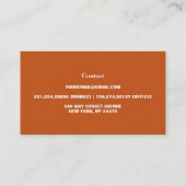 Carte De Visite Floral Fleur sauvage élégant moderne (Dos)