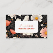 Carte De Visite Floral Fleur sauvage élégant moderne (Devant)