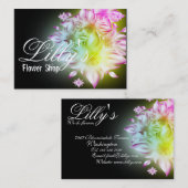 Carte de visite Floral Flower Shop (Devant / Derrière)