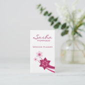 Carte de visite floral funky, Azalea (Debout devant)