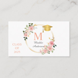 Carte de visite Floral Graduation