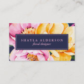 Carte De Visite Floral gras | L'Olivier tacheté | (Devant)