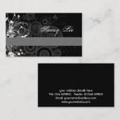 Carte de visite Floral Grunge (Devant / Derrière)