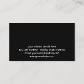 Carte de visite Floral Grunge (Dos)