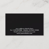 Carte de visite Floral Grunge (Dos)