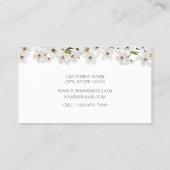 Carte de visite floral - II (Dos)