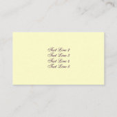 Carte de visite Floral Iris violet brillant (Dos)