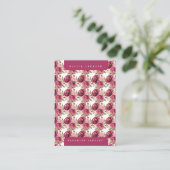 Carte De Visite Floral Jewelry Display Cards (Debout devant)