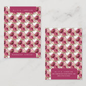 Carte De Visite Floral Jewelry Display Cards (Devant / Derrière)