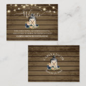 Carte De Visite Floral Lantern Grange Wood Site Info (Devant / Derrière)