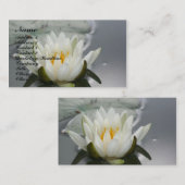 Carte de visite Floral Lily Lotus Blossom (Devant / Derrière)