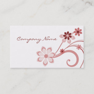 Carte de visite Floral, Mauve