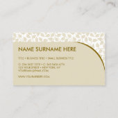 Carte De Visite Floral minimal (Dos)