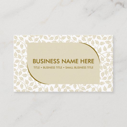 Carte De Visite Floral minimal (Devant)