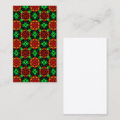Carte De Visite Floral Modern Boho Elegant Abstract Pattern #504 (Devant / Derrière)