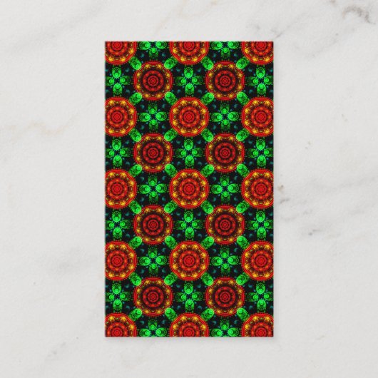 Carte De Visite Floral Modern Boho Elegant Abstract Pattern #504 (Devant)