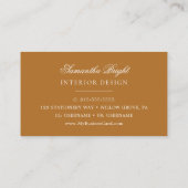 Carte de visite floral moderne (Dos)