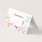 Carte de visite Floral moderne (Dos)