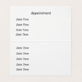 Carte de visite Floral moderne (Intérieur déplié)