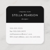 Carte de visite floral moderne (Dos)