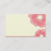 Carte de visite floral moderne (Dos)