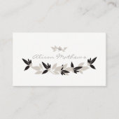 Carte De Visite Floral moderne (Devant)