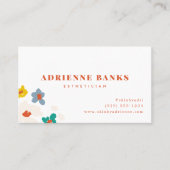 Carte de visite Floral moderne coloré (Devant)