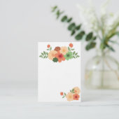 Carte de visite floral moderne simple (Debout devant)