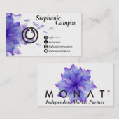 Carte de visite Floral Monat (Devant / Derrière)