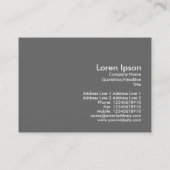 Carte De Visite Floral orange (Dos)