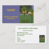 Carte de visite FLORAL/PAYSAGE, JARDIN, ETC. (Devant / Derrière)