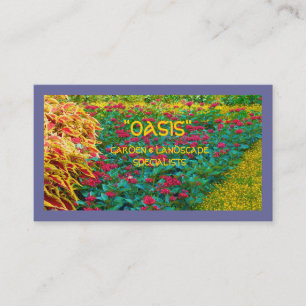 Carte de visite FLORAL/PAYSAGE, JARDIN, ETC. B