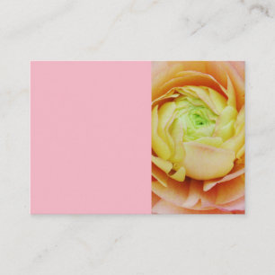 Carte de visite floral personnalisable