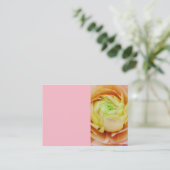 Carte de visite floral personnalisable (Debout devant)
