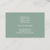 Carte de visite floral photographe (Dos)