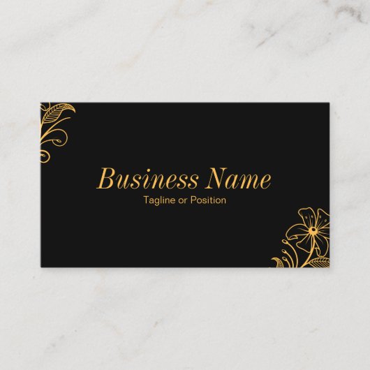 Carte de visite Floral Premium - Code QR | DP7 (Devant)