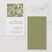 Carte de visite floral professionnel (Devant / Derrière)